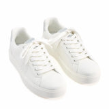 Pull & Bear Basic Lace-Up With Details Trainers Women 1350-240-004-WHT