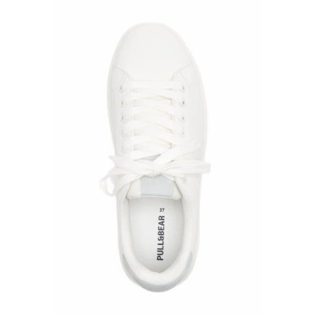 Pull & Bear Basic Lace-Up With Details Trainers Women 1350-240-004-WHT