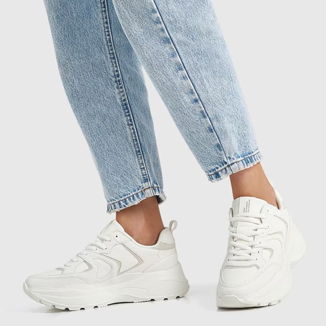 Pull & Bear Chunky Sole Sneakers Women 1346-040-WHT