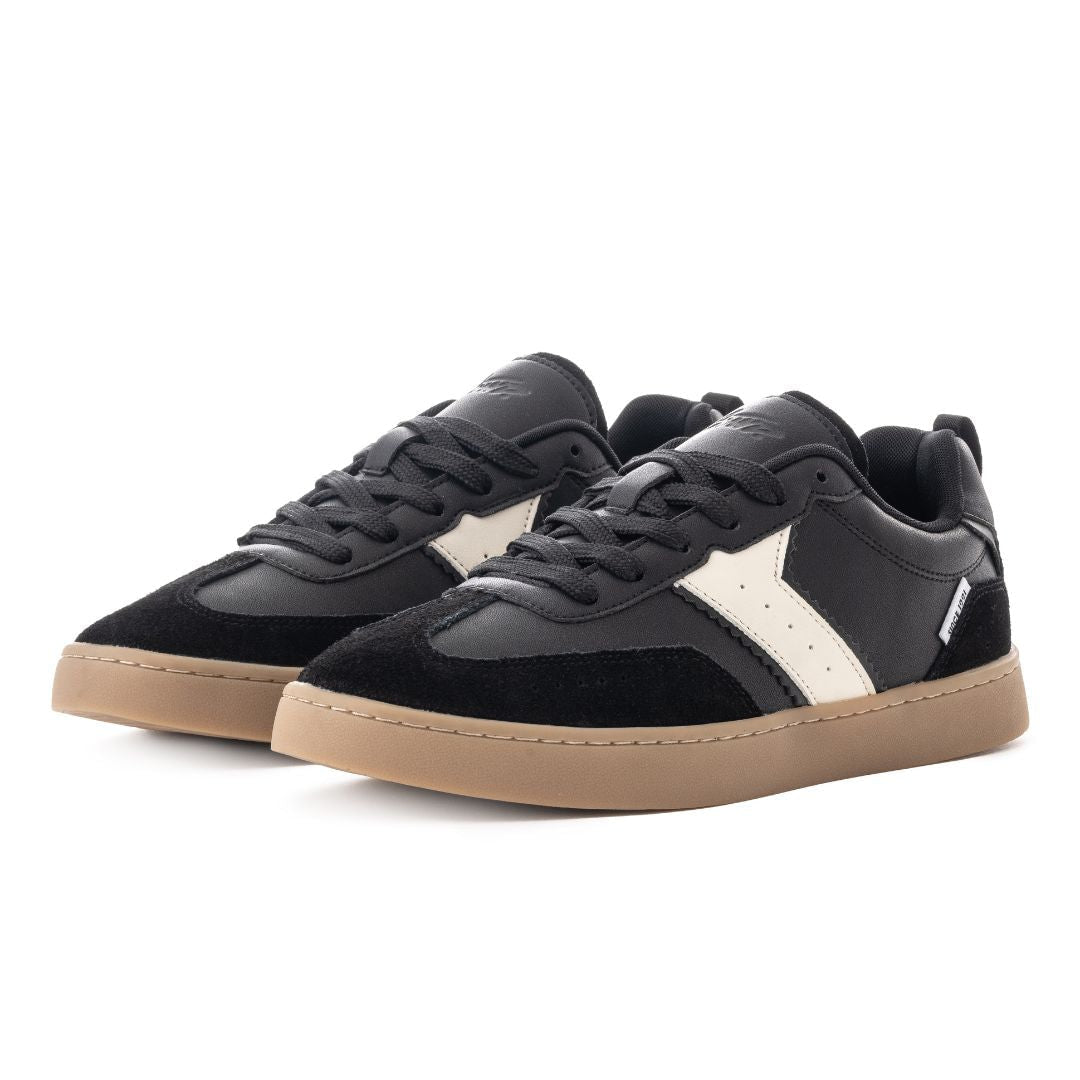 Pull & Bear Contrast Retro Trainers 1312-340- BLK