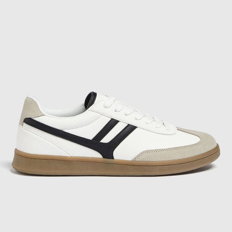 Pull & Bear Contrast Retro Trainers - WHT - 40 / White - Shoes