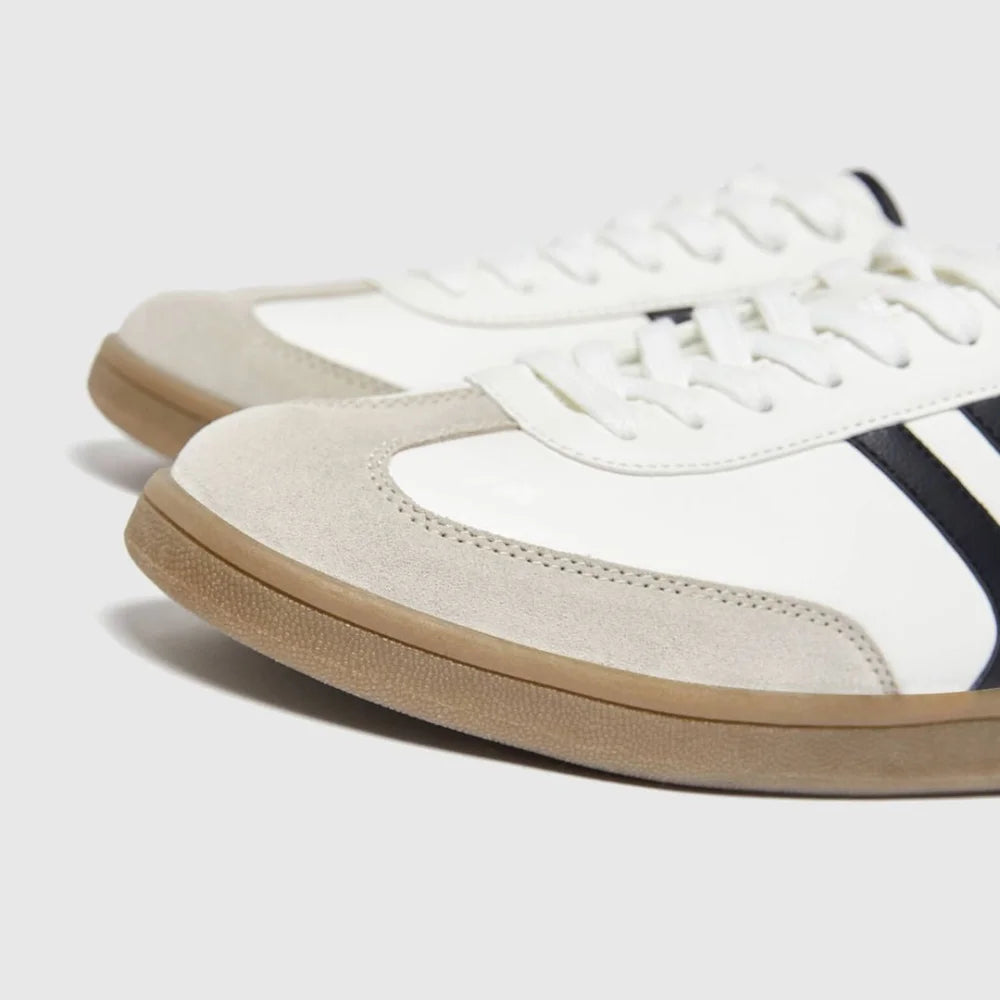 Pull & Bear Contrast Retro Trainers - WHT - Shoes