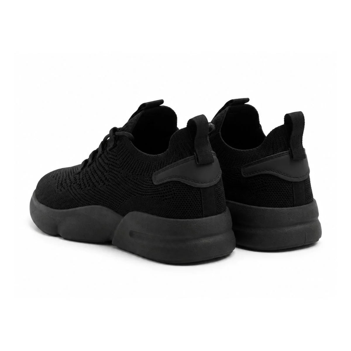 Pull & Bear Bear Knit Racer Sneakers Men -BLK