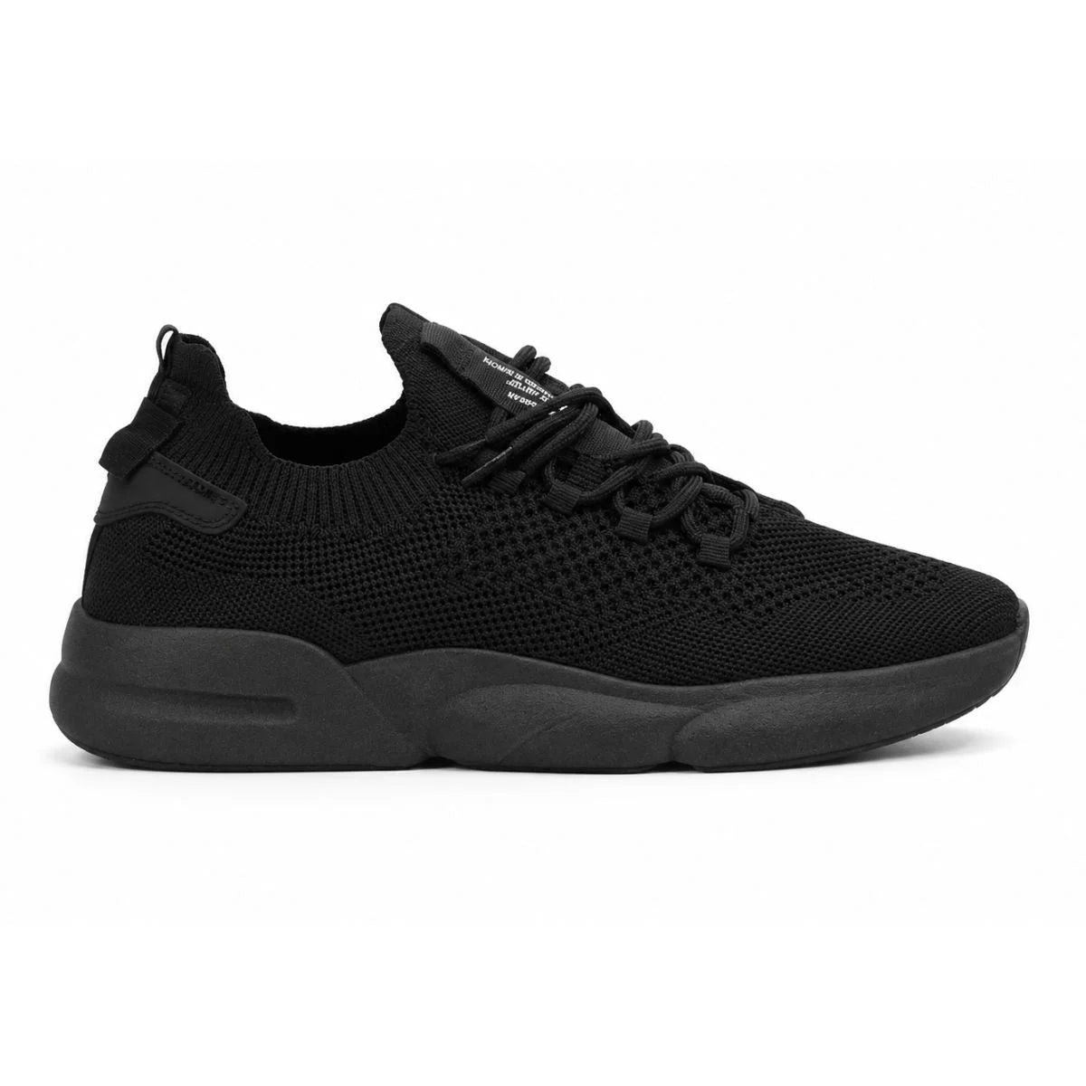 Pull & Bear Bear Knit Racer Sneakers Men -BLK