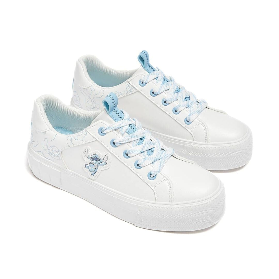 Pull & Bear LILO & STITCH Sneakers Women - WHTBLU - 36 / White