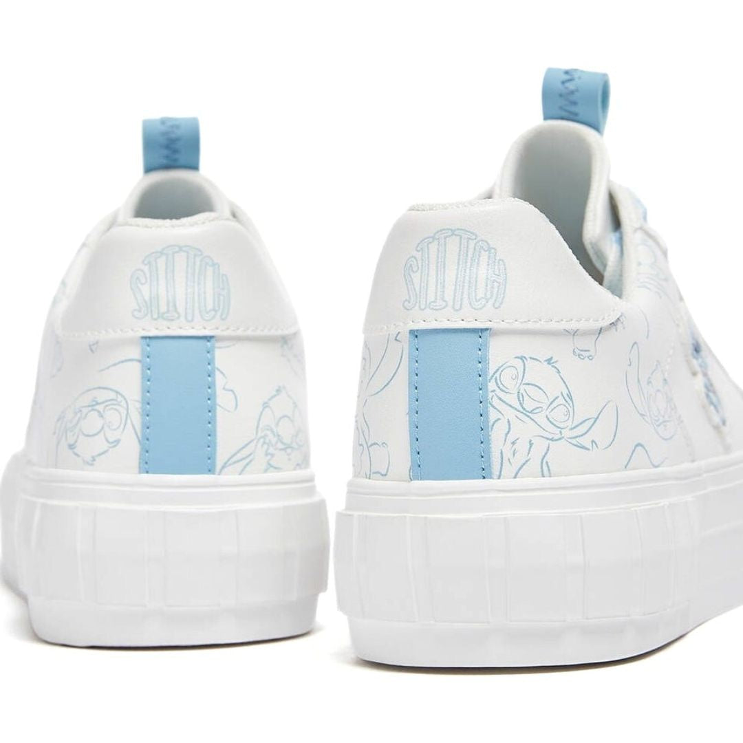 Pull & Bear LILO & STITCH Sneakers Women - WHTBLU