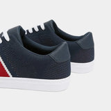 Pull & Bear W Knit Stripe Lace-up Trainers - NVY - 46 / Navy