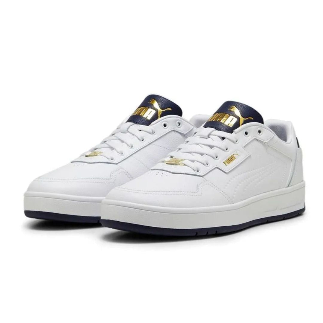 PUMA Court Classic Lux Sneakers Men 395019-04 - White/ Navy / 40