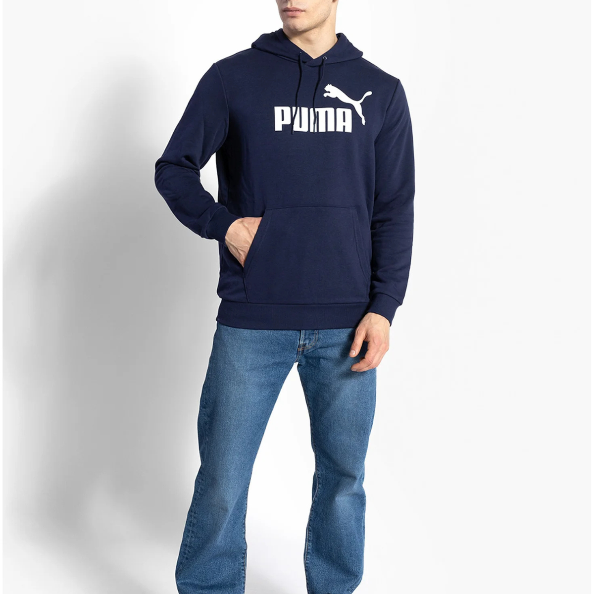 Puma ESS Big Logo Hoodie TR - NVY