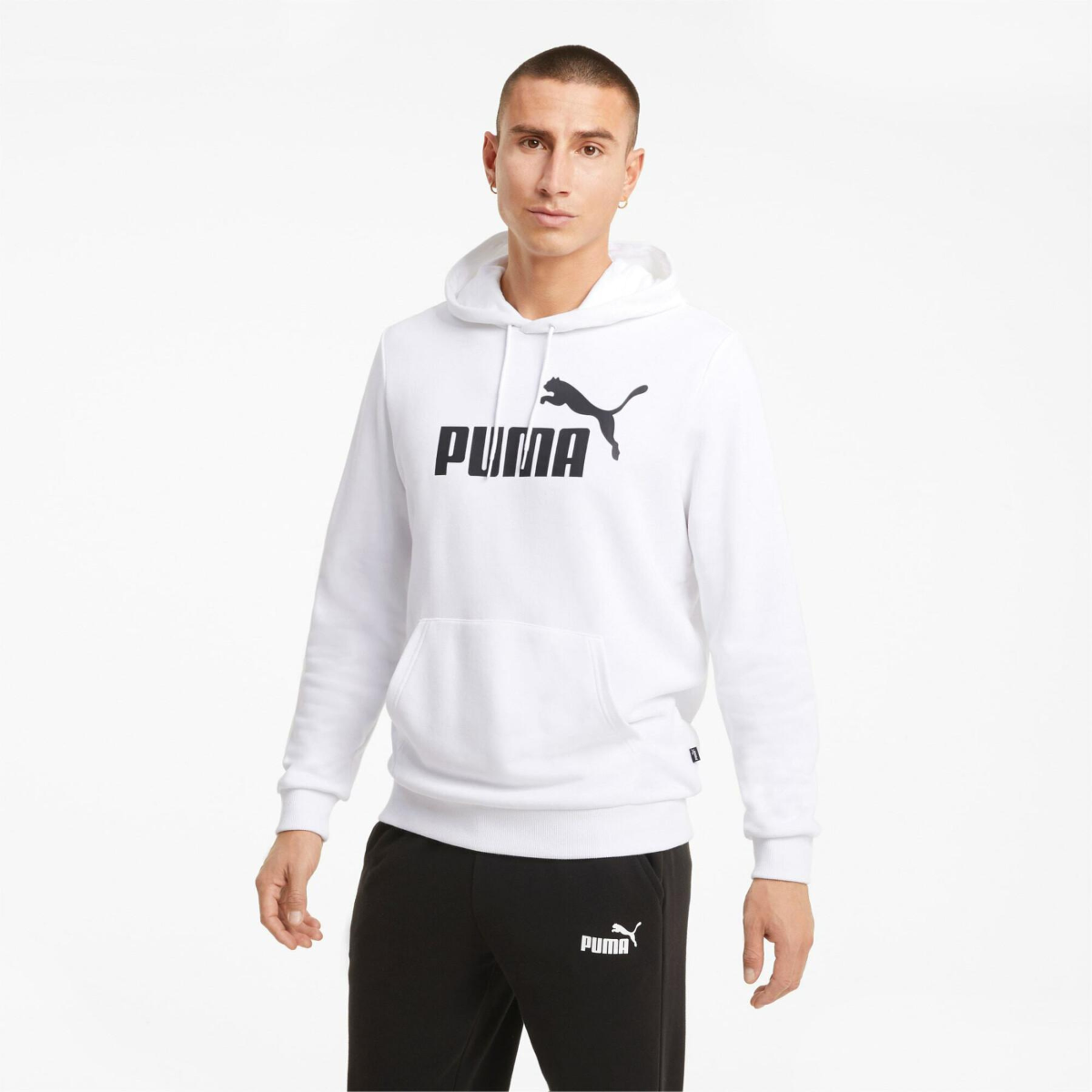 Puma ESS Big Logo Hoodie TR - WHT