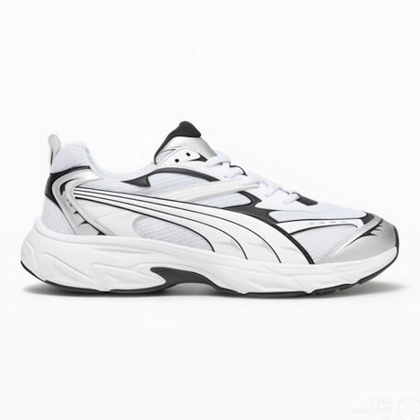 PUMA Morphic Base Sneakers- WHTBLK - White/ Black/ Silver / 41