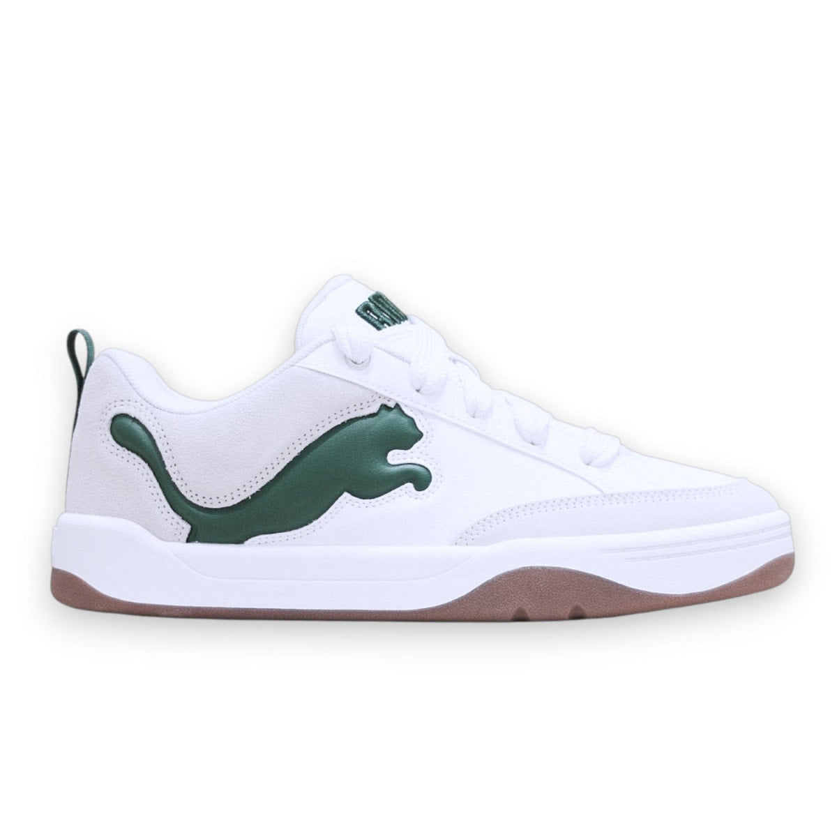 PUMA Park Lifestyle Sneakers Men - WHTGRN - White/ Gray / Green / 40