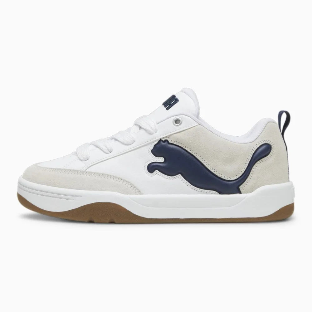 PUMA Park Lifestyle Sneakers Men - WHTNVY - White/ Gray / Navy / 41