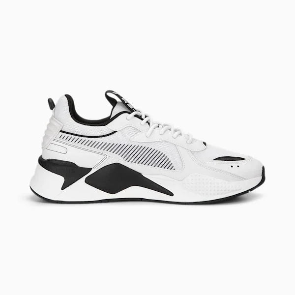 PUMA RS-X Black and White Unisex Sneakers 390039-01- BLKWHT