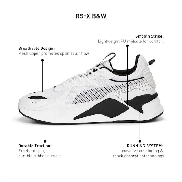 Puma rs x core black and white shop