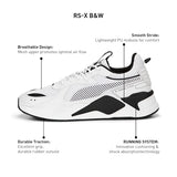 PUMA RS-X Black and White Unisex Sneakers 390039-01- BLKWHT