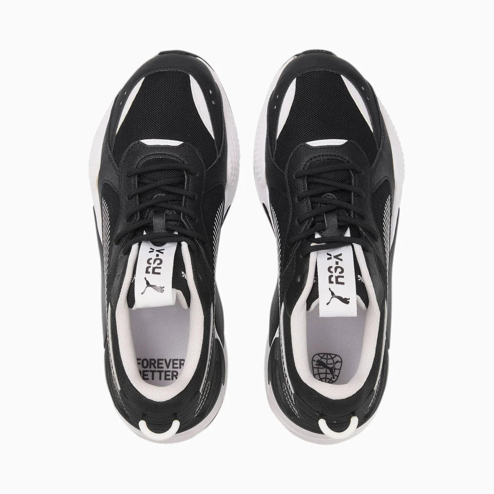 PUMA RS-X Black and White Unisex Sneakers 390039-02- BLKWHT