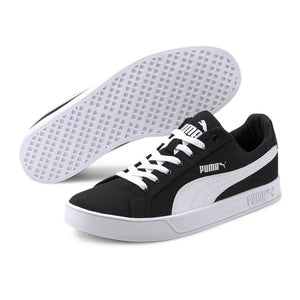 PUMA Smash Vulc Canvas Trainers 374754-02 - 40.5 / Black/ Black