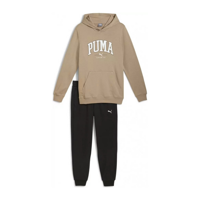 Puma Squad Hooded Suit TR - BEGBLK - Beige/Black / S