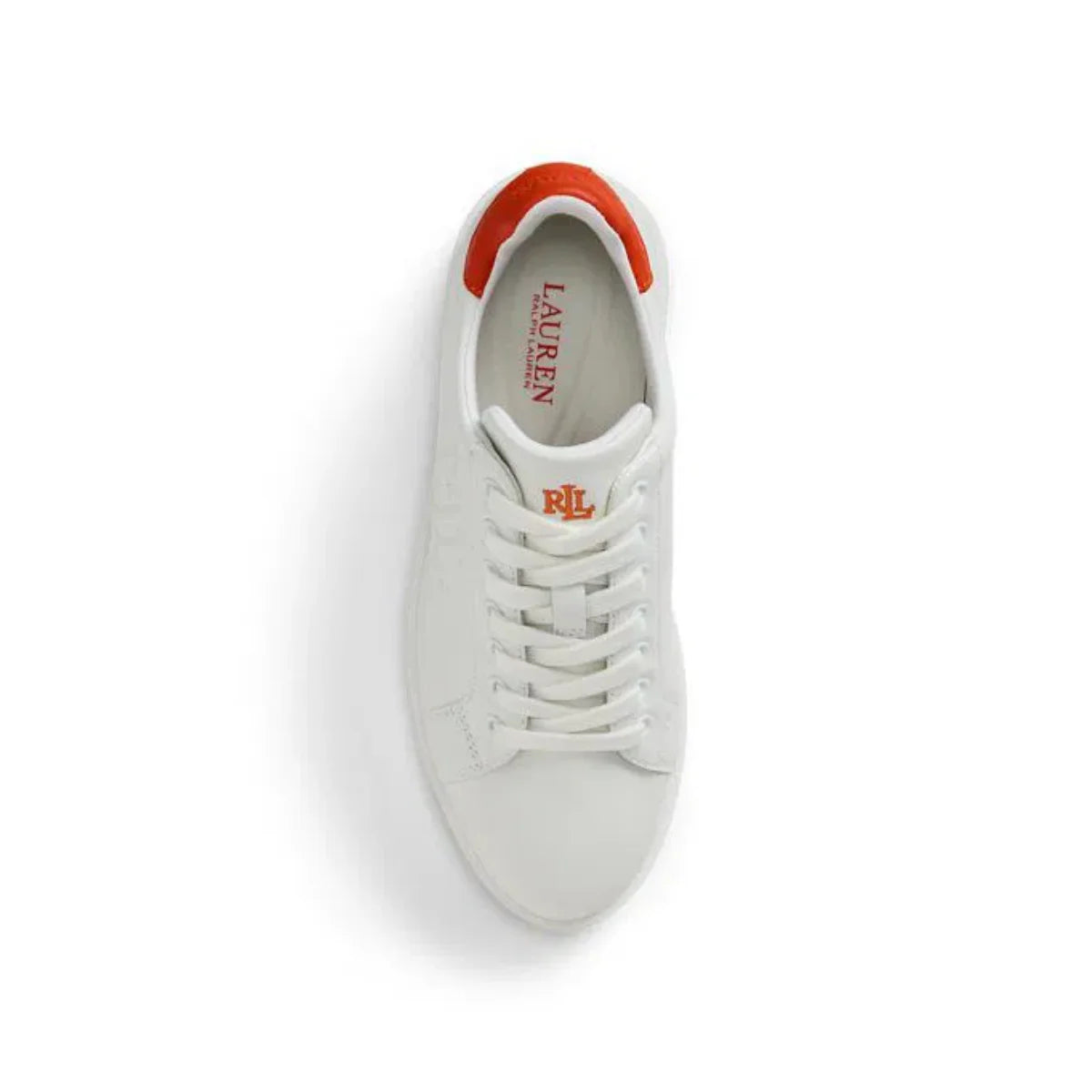 Ralph Lauren Ainsley Leather Sneakers Women - WHT