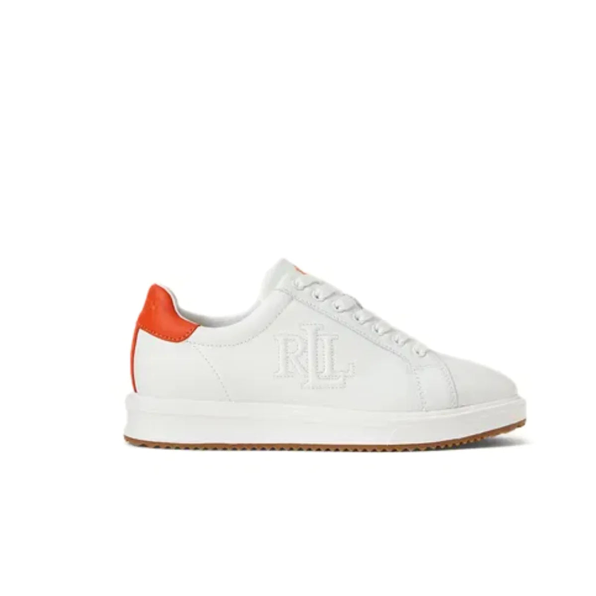 Ralph Lauren Ainsley Leather Sneakers Women - WHT