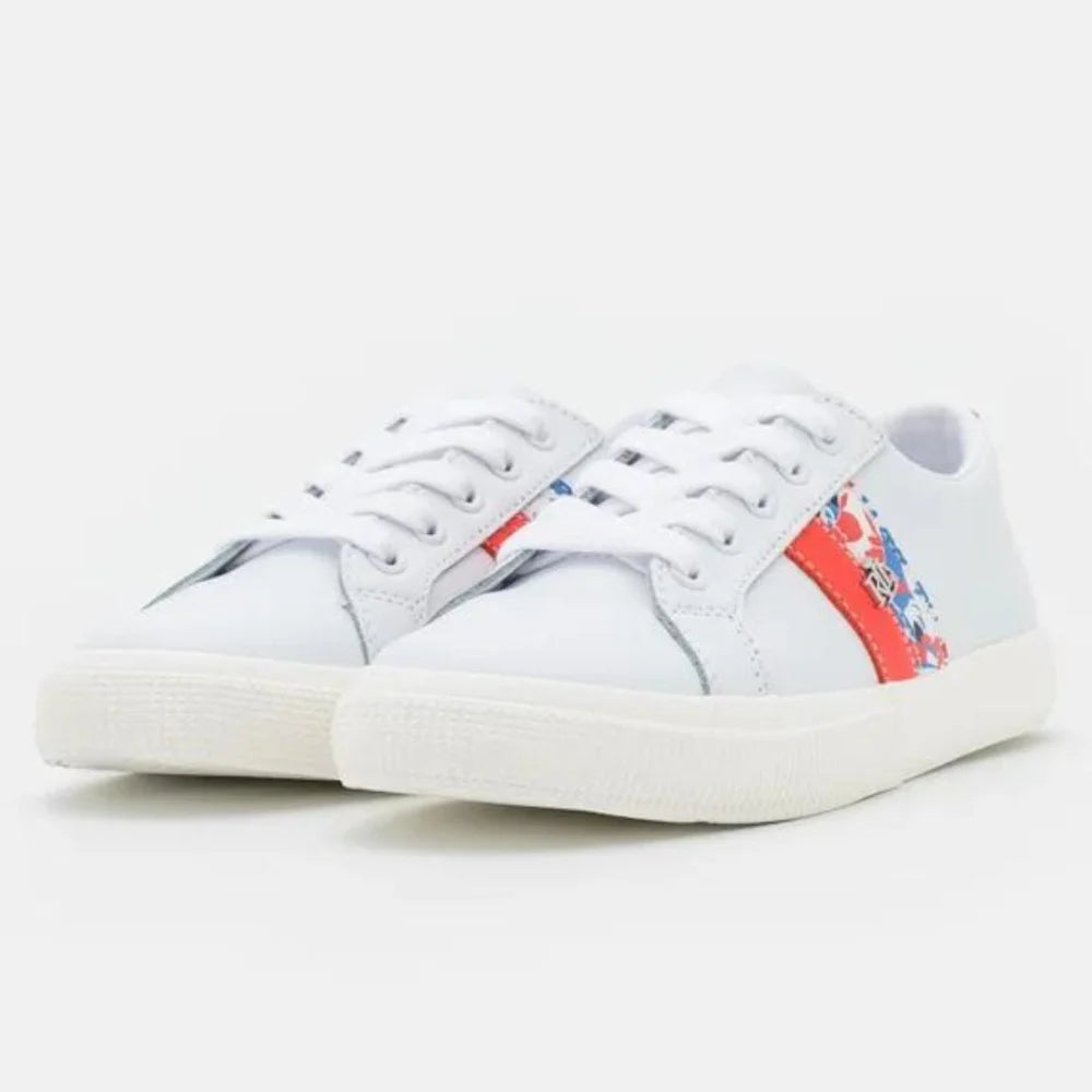 Ralph Lauren Janson Action Leather Sneaker Women - WHTFLW - Shoes