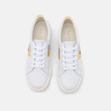 Ralph Lauren Janson II Leather White Women - Shoes