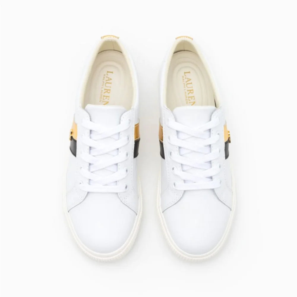 Ralph Lauren Janson II Leather WHT-GB Women - Shoes