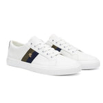 Ralph Lauren Janson II Leather Women - WHTOLV - White/ Olive / 35.5