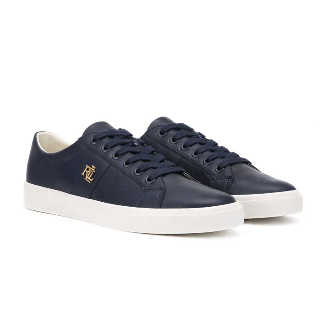 Ralph Lauren Janson II Nappa Leather Trainer Women - Navy / 35.5