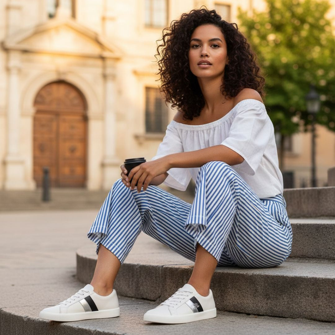 Ralph Lauren Janson II VLC Leather Women - OFFWHTSLV