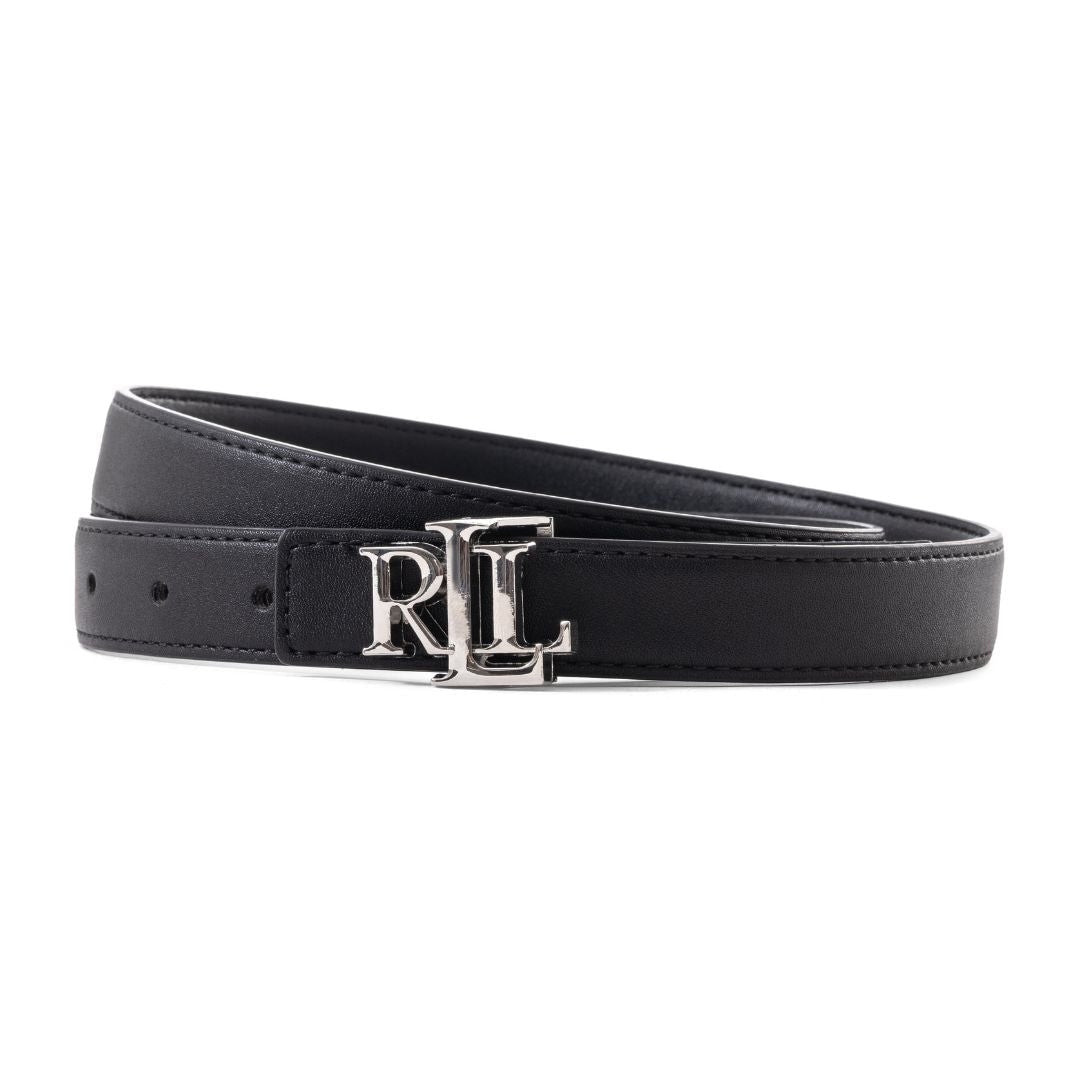 Ralph Lauren Logo Golf Belt Women - BLKSLV - Black / 105 CM