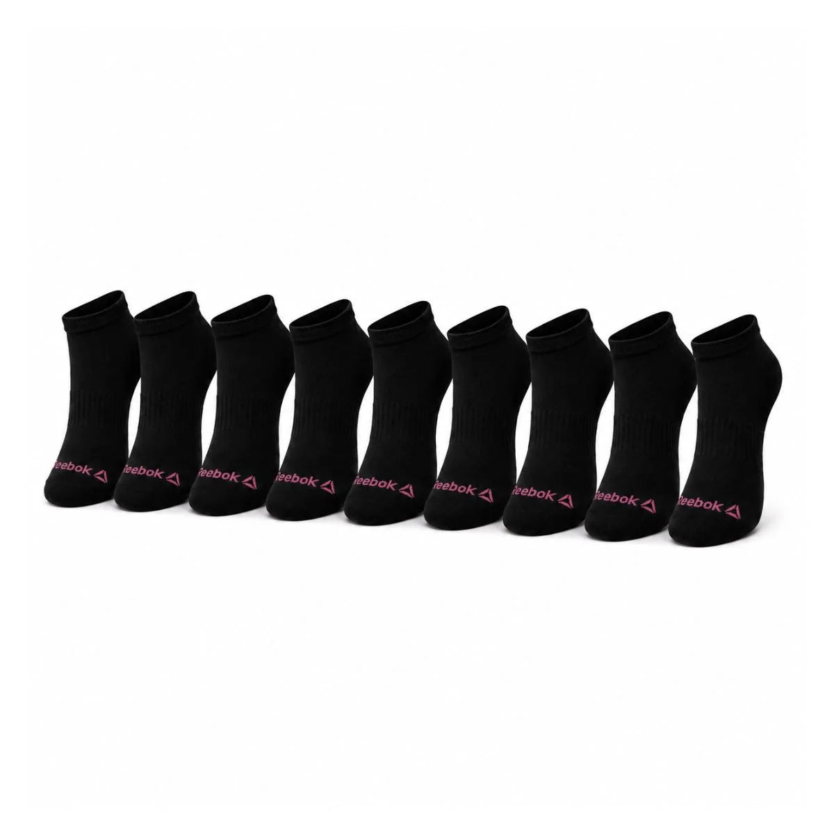 Reebok 10 Pack Low Cut Socks S057- BLK - Black / OS / 10