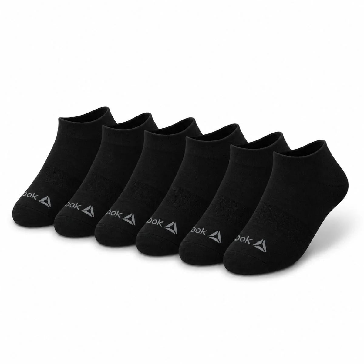Reebok 6 Pack Low Cut Men Socks - Black / OS / 6