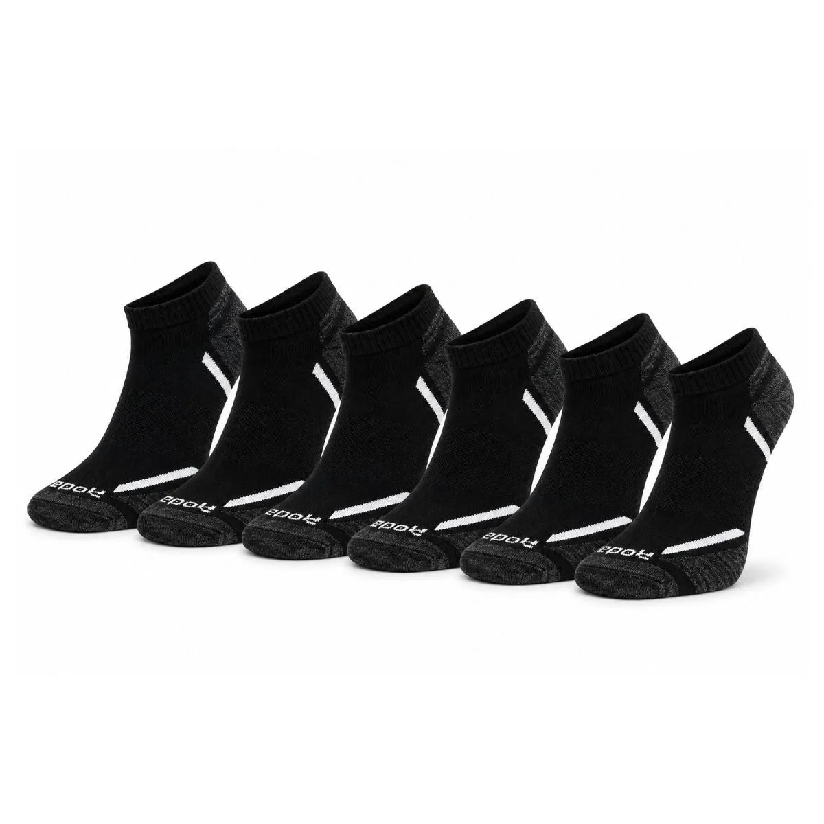 Reebok 6 Pack Low Cut Socks S005 - Black / OS / 6