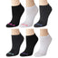 Reebok Athletic Performance Low Cut Socks Womens 10 Pack - BLKPNK - OS / Black Multi / 10