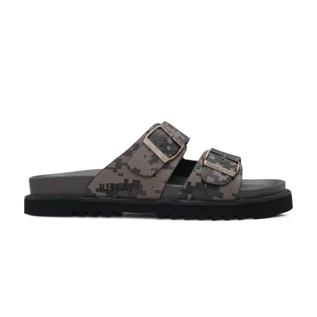 REPLAY Hallan Military Sandal Men - KAK - Dusky Olive / 40