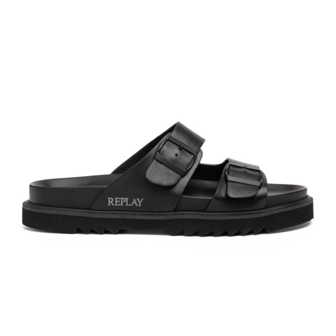 REPLAY Hallan Sandal Men - BLK - Black / 40