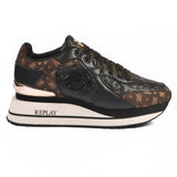 REPLAY Lucille Allover Women Sneakers RS4M0016S-WHTBRN - Brown / 36