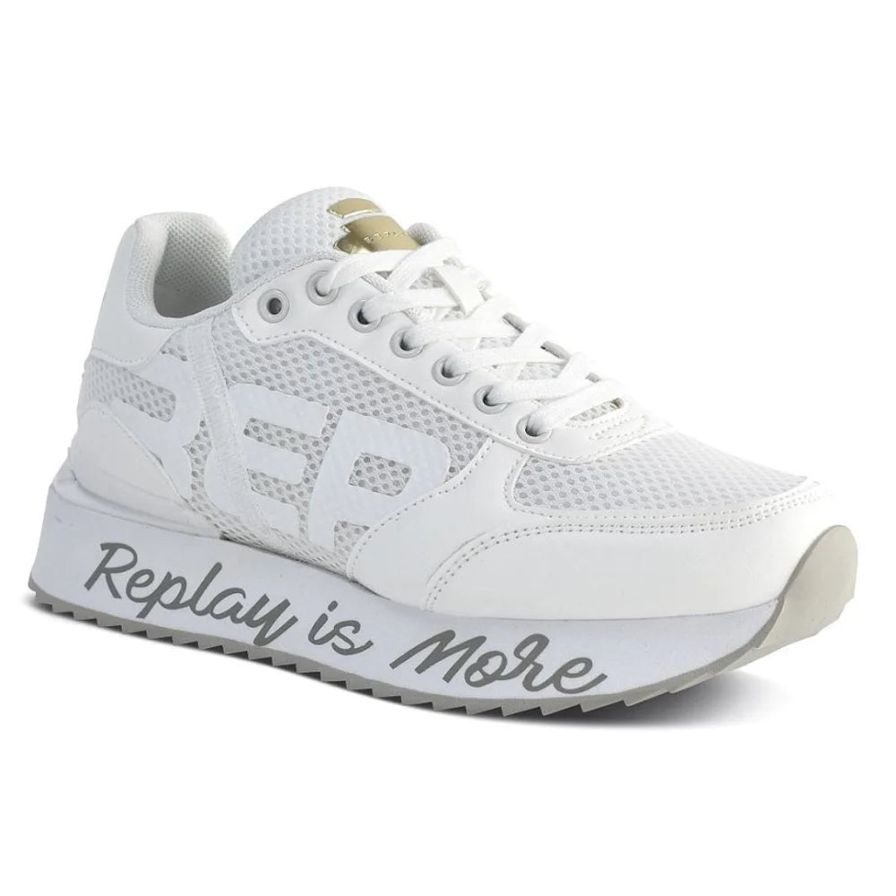 REPLAY Penny Mesh Women Sneakers RS630090T-WHTWHT - White / 40