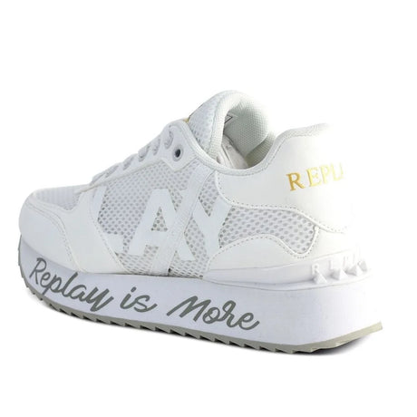 REPLAY Penny Mesh Women Sneakers RS630090T-WHTWHT - White / 40