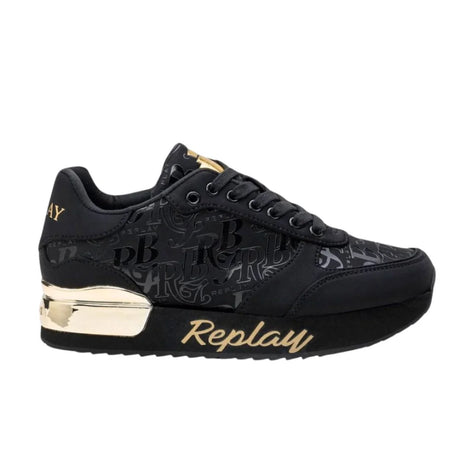 REPLAY Penny RBJ Women Sneakers RS630106T-BLKBLK - Black / 41