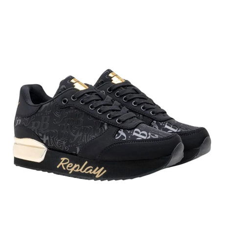 REPLAY Penny RBJ Women Sneakers RS630106T-BLKBLK - Black / 41