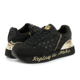 REPLAY Penny Women Sneakers RS630096T-BLKBLK - Black / 40