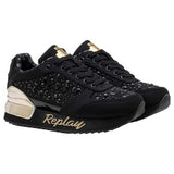 REPLAY Penny Women Sneakers RS630103T-BLKBLK - Black / 35