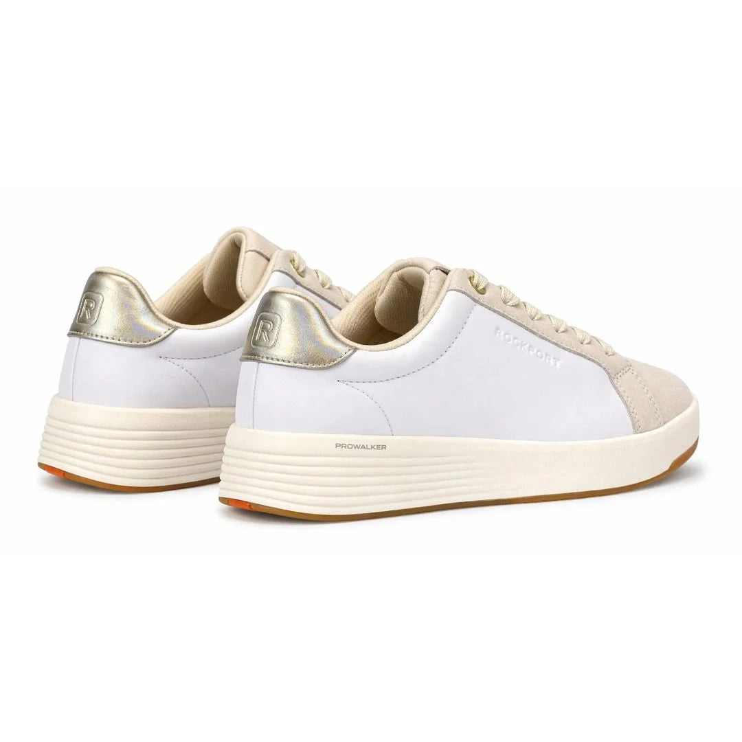 Rockport Elara ProWalker Lace-up Casual Sneakers Women - WHTGLD