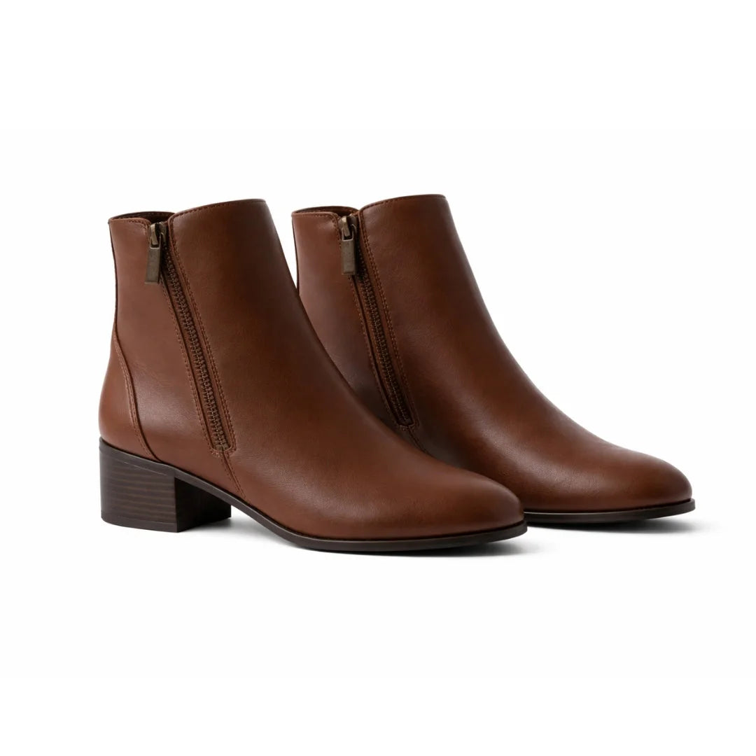 Rockport Evalyn Zip Bootie Women - BRN - Brown / M (D) / 36