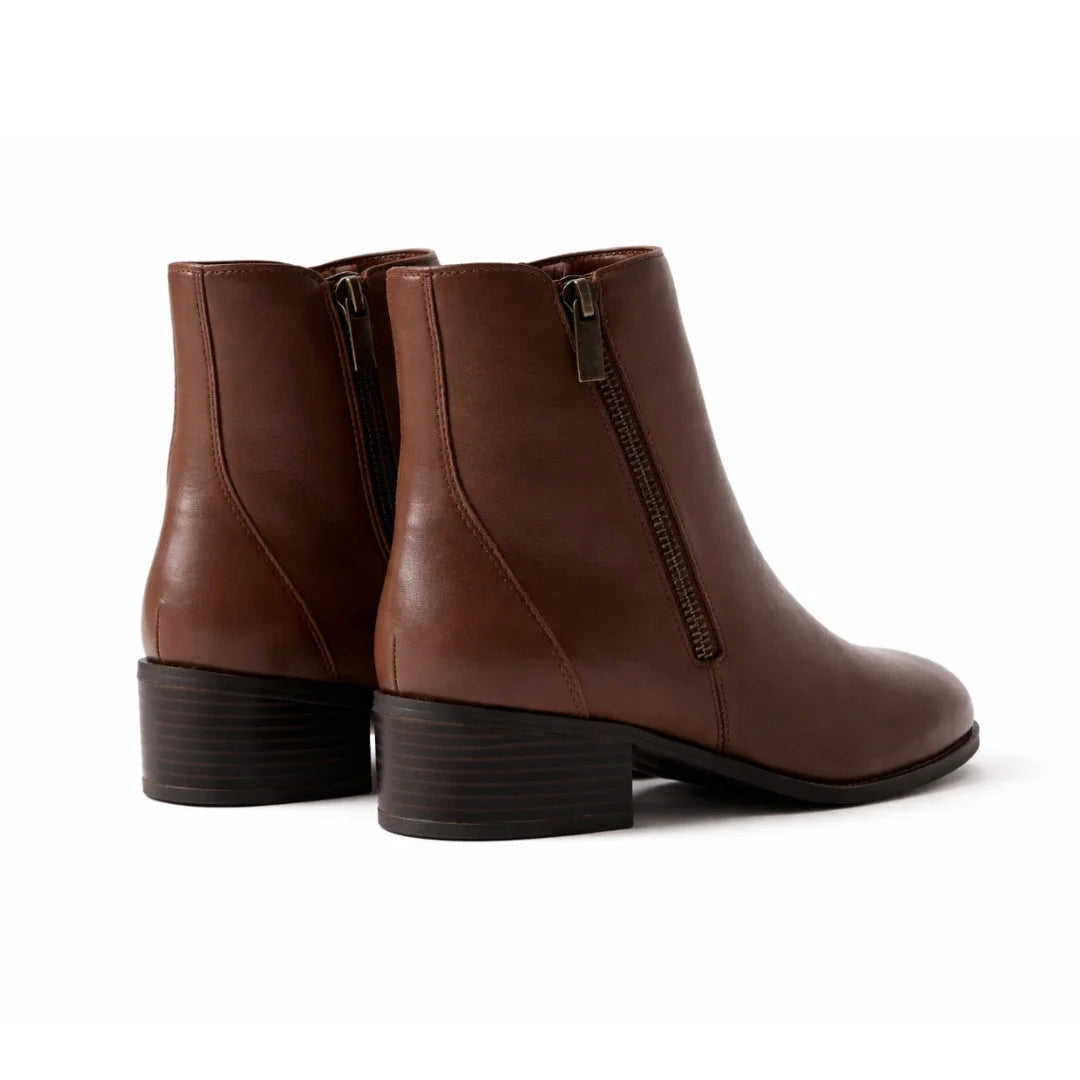 Rockport Evalyn Zip Bootie Women - BRN