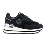 Romeo Gigli Milan Platform Logo Sneakers Women Ab2786613 blkslv Shoes JLOOD.COM