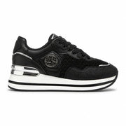 ROMEO GIGLI MILAN Platform Logo Sneakers Women AB2786613-BLKSLV - Black / 36